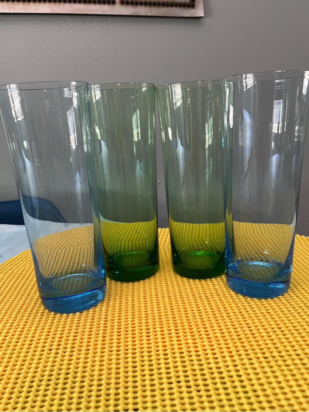 vintage 1960s Mid-Century Modern highball glasses,